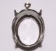 1ring Silver Toned Oval 18*13mm