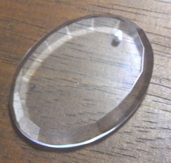 画像1: Crystal Oval Pendant