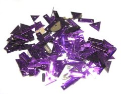 画像1: Purple Rectangle& Triangle Sequins