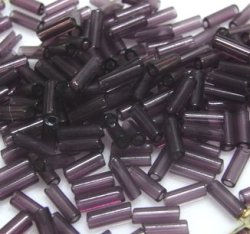 画像1: Purple Bugle Beads