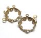 Brass Lacy Round Setting for 11mm