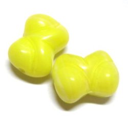 画像1: Yellow Bow Tie Beads
