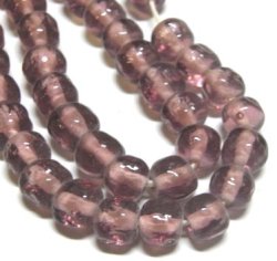 画像1: Amethyst Baroque Glass Beads 6mm