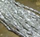 Silver Hollow Glass Beads 約5*1.5mm(1連）