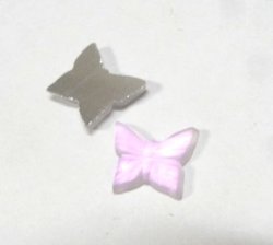 画像1: Matte Rose Butterfly 8*7mm(3個入り)