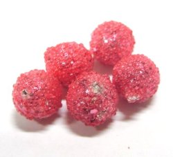 画像1: Cranberry Suger Beads 10mm