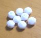 Opaque White English Cut Beeads 6mm(5個入り）