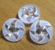 Antique Clear Star Button 13mm