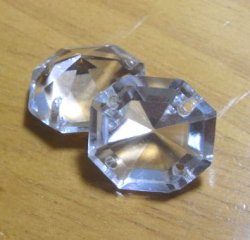 画像1:  4hole Crystal Beads 24*22mm