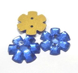 画像1: .Blue Flower Beads