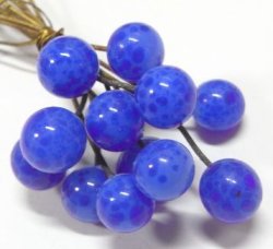 画像1: Spot Blue Wire Beads 7mm