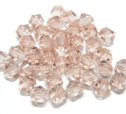 画像1: Preciosa French Rose Bicorn Beads 4mm (30個入り）