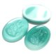Turquoise Mary and Child FB Oval 18*13mm