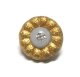 Brass Flower Paste Button 12mm 
