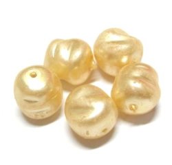 画像1: Cream Baroque Glass Pearl Beads（3個入り） 