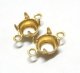 2ring Brass Round Setting(OB) for 25ss (2個入り）
