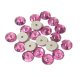 Fuchsia Round Sew on Beads 5mm(20個入り）