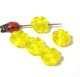 Yellow Flower Beads 9mm (4個入り）
