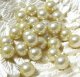Lt.Gold Pearl 6mm 【No hole】(10個入り）