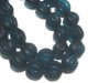 Frosted Blue Zircon Beads 10mm