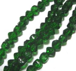 画像1: Green Old Bicorn Beads 5.5mm (10個入り）