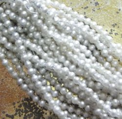 画像1: Pearl Hollow Glass Beads 3mm (20個入り）