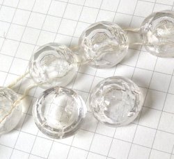 画像1: 2hole Crystal Round Beads 13.5mm