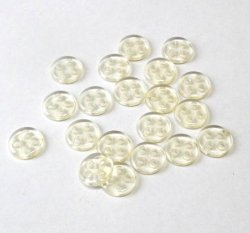 画像1: Clear Plastc Buttons 11mm(20個入り）