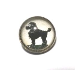 画像1: Antique Dog Button 13.8mm