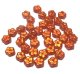 Dk. Orange Pearl Flower Beads 5mm (10個入り）