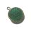 画像1: Vintage Green Round Charm 21*16mm (1)