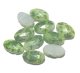 Green Marble Oval 2hole Beads 11*6.5mm (4個入り）