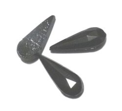画像1: French Jet Drop Nailhead 2hole Beads 23.5*9mm