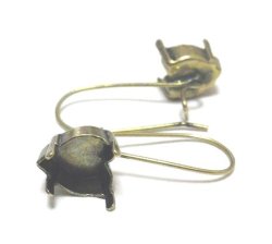 画像1: AG Heart Pierced Earring Setting for Art.4800 11*10mm (1pair)
