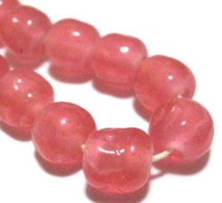 画像1: Pink Opal Broque Beads 8mm (5個入り）