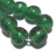 Green Baroque Beads 8mm (5個入り）