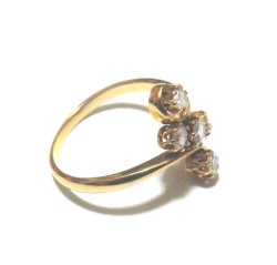 画像2: Antique Rose Cut Diamond 18K Ring