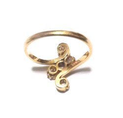 画像4: Antique Rose Cut Diamond 18K Ring