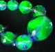 Antique Uranium Glass Beads Necklace