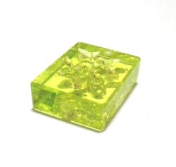 画像2: Uranium Flower Rectangle Stone 14*21mm