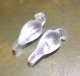 Art.6556/4 Frosted Crystal Love Bird 20mm