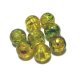 Yellow/Blue Muluti Color Beads 8mm (5個入り）