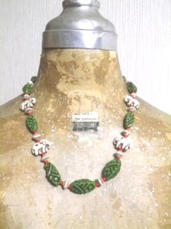 画像4: Vintage Elephant Beads Necklace