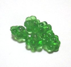 画像1: Green Flower Spacer Beads 8*6.5mm (5個入り）