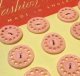 Vintage Aclilic Pink Buttons 20.5mm (4個入り）
