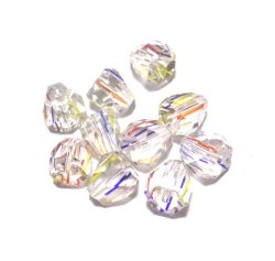 画像1: Iris Glass Beads 約7.4*7.3mm(10個入り）
