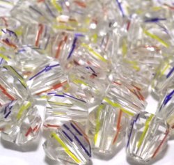 画像2: Iris Glass Beads 約7.4*7.3mm(50個入り）