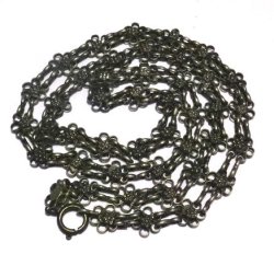 画像1: Vintage Flower Chain Necklace