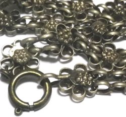 画像2: Vintage Flower Chain Necklace