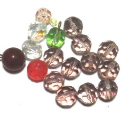 画像2: Red　Galss Beads Set　
